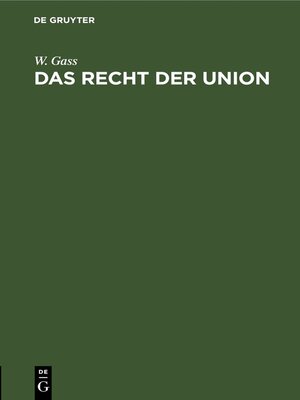 cover image of Das Recht der Union